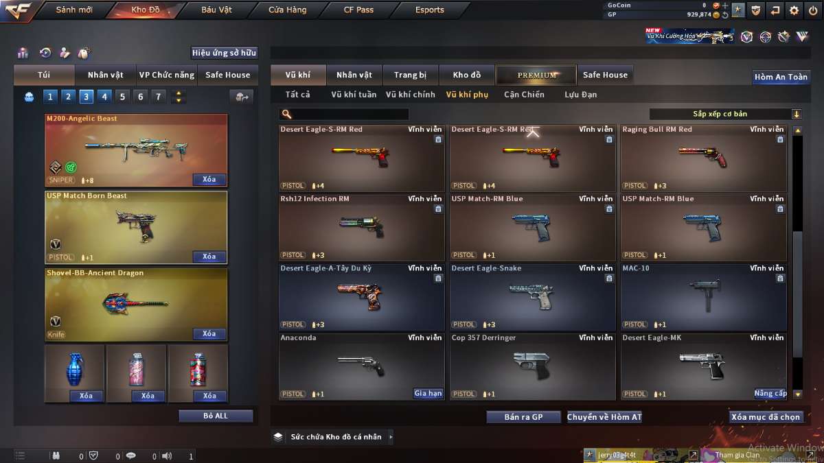 shop acc cf uy tin gia re